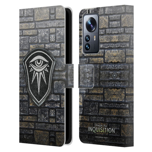 EA Bioware Dragon Age Inquisition Graphics Distressed Crest Leather Book Wallet Case Cover For Xiaomi 12 Pro