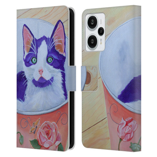 Jody Wright Dog And Cat Collection Bucket Of Love Leather Book Wallet Case Cover For Xiaomi Redmi Note 12T
