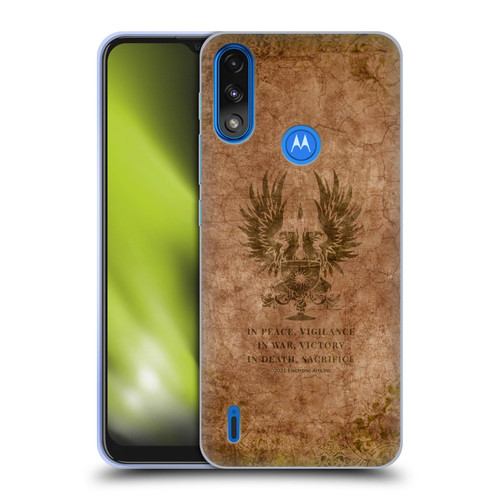 EA Bioware Dragon Age Heraldry Grey Wardens Distressed Soft Gel Case for Motorola Moto E7 Power / Moto E7i Power