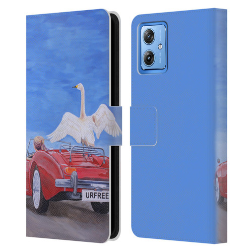 Jody Wright Life Around Us You Are Free Leather Book Wallet Case Cover For Motorola Moto G54 5G