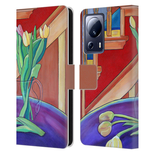 Jody Wright Life Around Us Spring Tulips Leather Book Wallet Case Cover For Xiaomi 13 Lite 5G