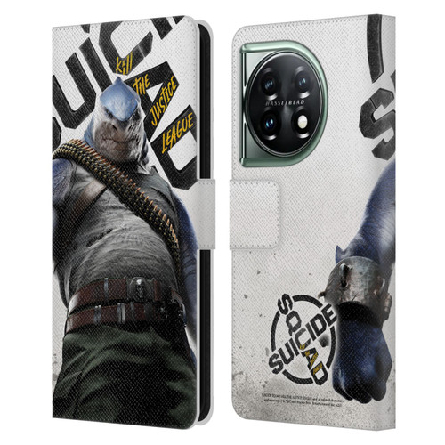 Suicide Squad: Kill The Justice League Key Art King Shark Leather Book Wallet Case Cover For OnePlus 11 5G