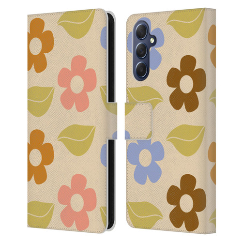 Gabriela Thomeu Retro Flower Vibe Vintage Pattern Leather Book Wallet Case Cover For Samsung Galaxy M54 5G