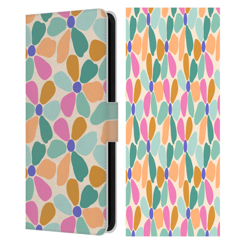 Gabriela Thomeu Retro Colorful Flowers Leather Book Wallet Case Cover For Samsung Galaxy S23 FE 5G