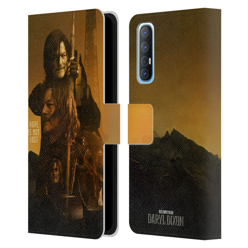The Walking Dead: Daryl Dixon Key Art Double Exposure Leather Book Wallet Case Cover For OPPO Find X2 Neo 5G