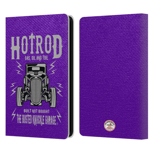 Busted Knuckle Garage Graphics Hot Rod Leather Book Wallet Case Cover For Amazon Kindle 11th Gen 6in 2022