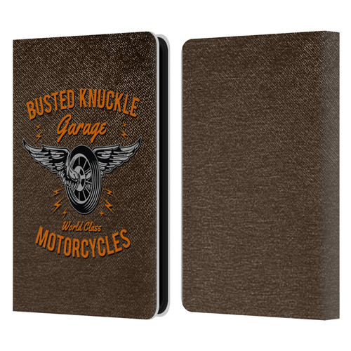 Busted Knuckle Garage Graphics Motorcycles Leather Book Wallet Case Cover For Amazon Kindle 11th Gen 6in 2022