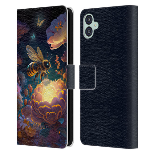 JK Stewart Art Bee Leather Book Wallet Case Cover For Samsung Galaxy M04 5G / A04e