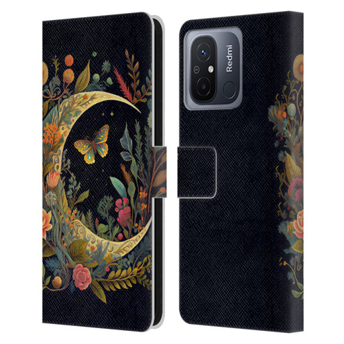 JK Stewart Art Crescent Moon Leather Book Wallet Case Cover For Xiaomi Redmi 12C