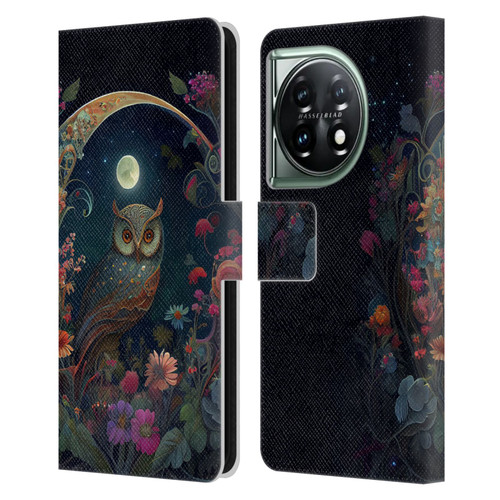JK Stewart Key Art Owl Leather Book Wallet Case Cover For OnePlus 11 5G