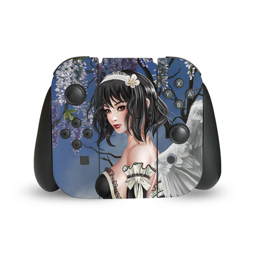 Nene Thomas Gothic Angel And Flowers Anime Fairy Vinyl Sticker Skin Decal Cover for Nintendo Switch Joy Controller