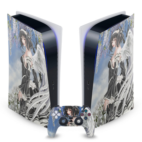 Nene Thomas Gothic Angel And Flowers Anime Fairy Vinyl Sticker Skin Decal Cover for Sony PS5 Digital Edition Bundle