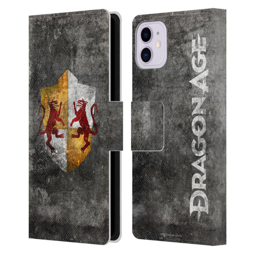 EA Bioware Dragon Age Heraldry Ferelden Distressed Leather Book Wallet Case Cover For Apple iPhone 11
