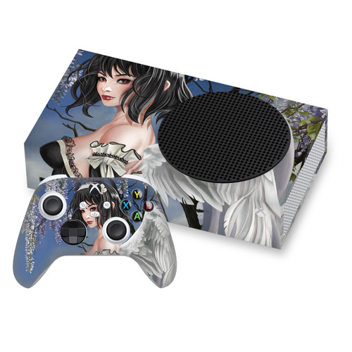 Nene Thomas Gothic Angel And Flowers Anime Fairy Vinyl Sticker Skin Decal Cover for Microsoft Series S Console & Controller