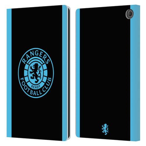 Rangers FC Crest Light Blue Leather Book Wallet Case Cover For Amazon Fire Max 11 2023