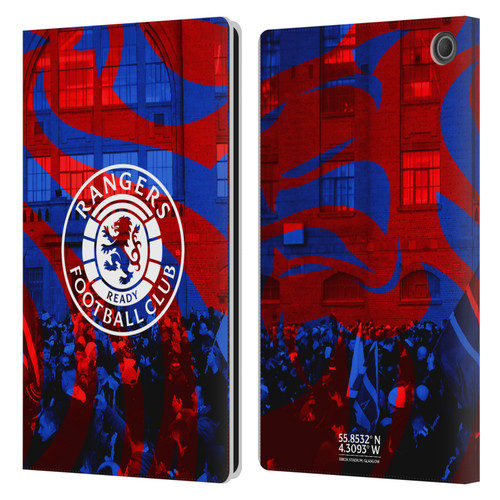 Rangers FC Crest Logo Stadium Leather Book Wallet Case Cover For Amazon Fire Max 11 2023
