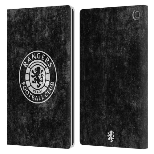 Rangers FC Crest Distressed Leather Book Wallet Case Cover For Amazon Fire Max 11 2023