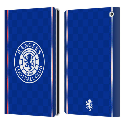 Rangers FC Crest Retro 1989 Home Kit Leather Book Wallet Case Cover For Amazon Fire HD 8/Fire HD 8 Plus 2020
