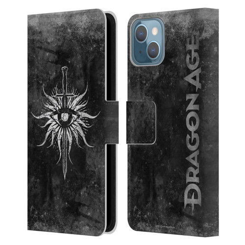 EA Bioware Dragon Age Heraldry Inquisition Distressed Leather Book Wallet Case Cover For Apple iPhone 13