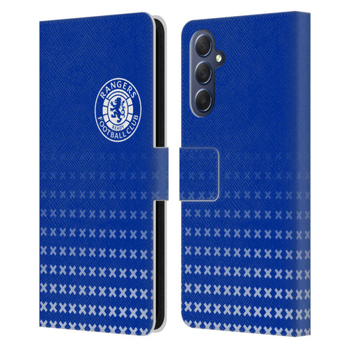 Rangers FC Crest Matchday Leather Book Wallet Case Cover For Samsung Galaxy M54 5G