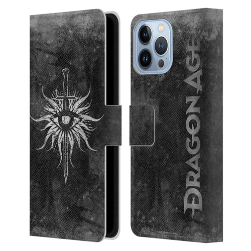 EA Bioware Dragon Age Heraldry Inquisition Distressed Leather Book Wallet Case Cover For Apple iPhone 13 Pro Max