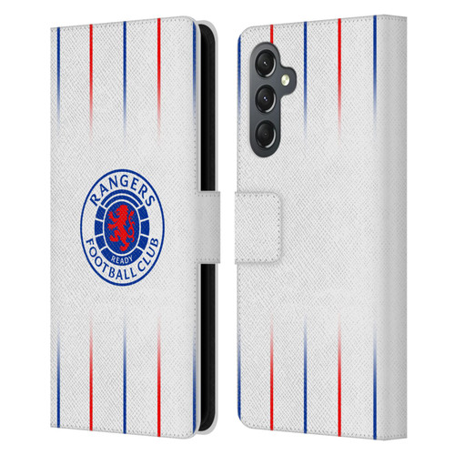 Rangers FC 2023/24 Kit Away Leather Book Wallet Case Cover For Samsung Galaxy A25 5G