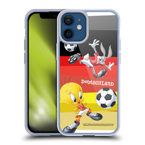 Looney Tunes Flag Graphics Germany Bugs Bunny & Tweety Soft Gel Case for Apple iPhone 12 Mini