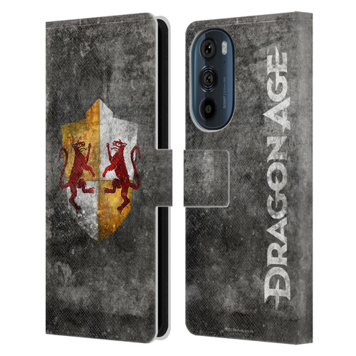 EA Bioware Dragon Age Heraldry Ferelden Distressed Leather Book Wallet Case Cover For Motorola Edge 30
