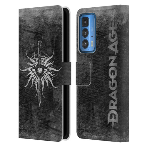 EA Bioware Dragon Age Heraldry Inquisition Distressed Leather Book Wallet Case Cover For Motorola Edge 20 Pro