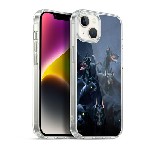 Klaudia Senator Animal Art Doberman Soft Gel Case for Apple iPhone 14 Plus & MagSafe