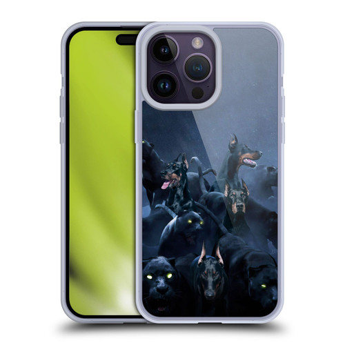 Klaudia Senator Animal Art Doberman Soft Gel Case for Apple iPhone 14 Pro Max
