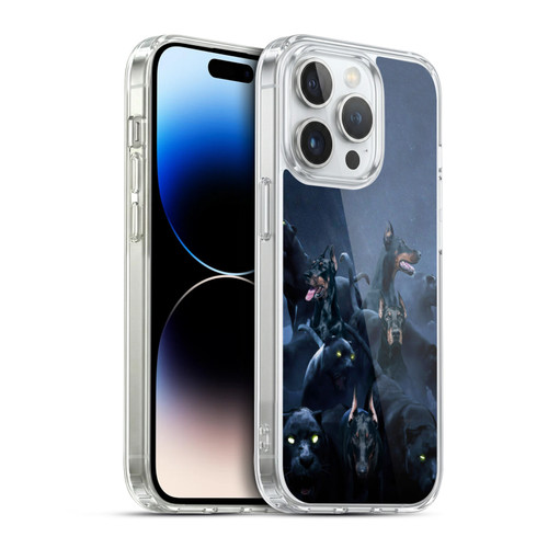 Klaudia Senator Animal Art Doberman Soft Gel Case for Apple iPhone 14 Pro & MagSafe