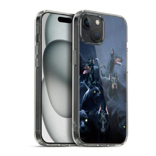 Klaudia Senator Animal Art Doberman Soft Gel Case for Apple iPhone 15 Plus & MagSafe