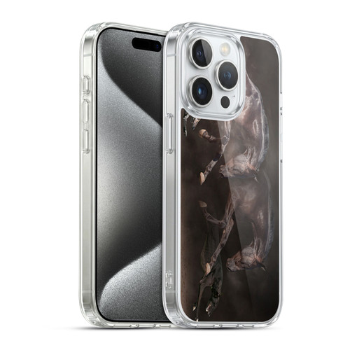 Klaudia Senator Animal Art Greyhound And Horse Soft Gel Case for Apple iPhone 15 Pro & MagSafe