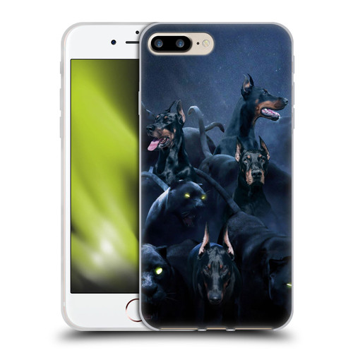 Klaudia Senator Animal Art Doberman Soft Gel Case for Apple iPhone 7 Plus / iPhone 8 Plus