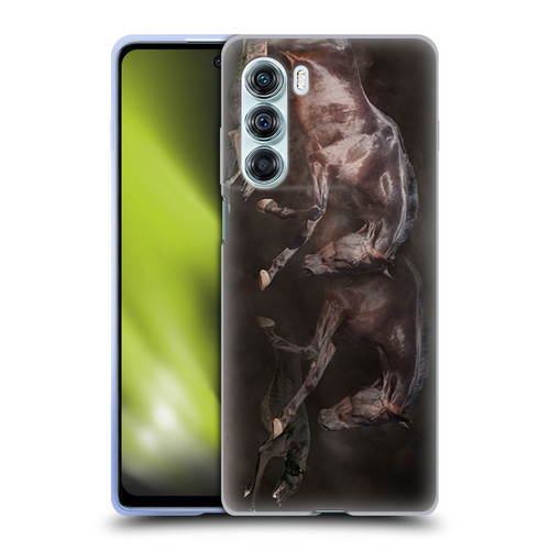 Klaudia Senator Animal Art Greyhound And Horse Soft Gel Case for Motorola Edge S30 / Moto G200 5G