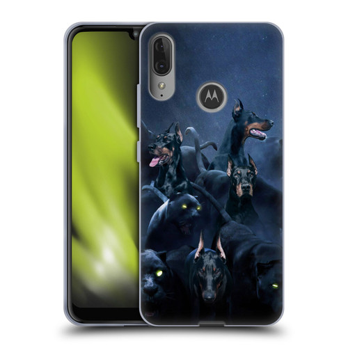 Klaudia Senator Animal Art Doberman Soft Gel Case for Motorola Moto E6 Plus