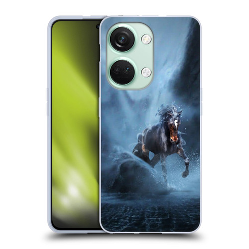 Klaudia Senator Animal Art Black Horse Soft Gel Case for OnePlus Nord 3 5G