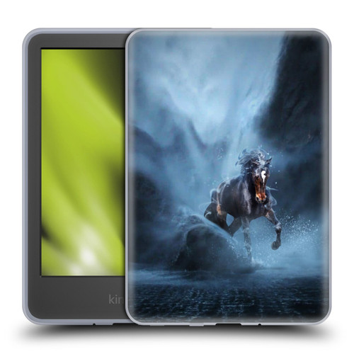 Klaudia Senator Animal Art Black Horse Soft Gel Case for Amazon Kindle 11th Gen 6in 2022