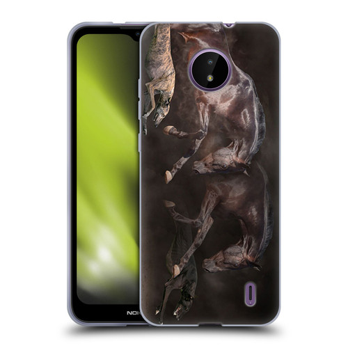 Klaudia Senator Animal Art Greyhound And Horse Soft Gel Case for Nokia C10 / C20