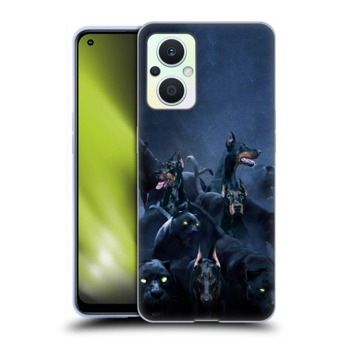 Klaudia Senator Animal Art Doberman Soft Gel Case for OPPO Reno8 Lite