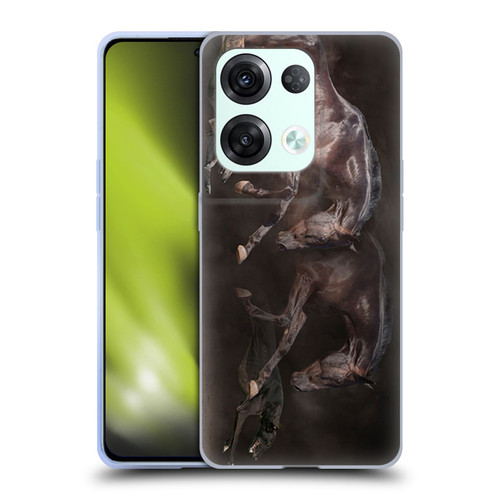 Klaudia Senator Animal Art Greyhound And Horse Soft Gel Case for OPPO Reno8 Pro