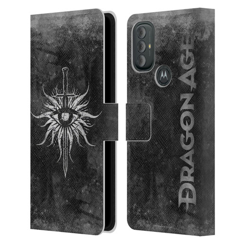 EA Bioware Dragon Age Heraldry Inquisition Distressed Leather Book Wallet Case Cover For Motorola Moto G10 / Moto G20 / Moto G30