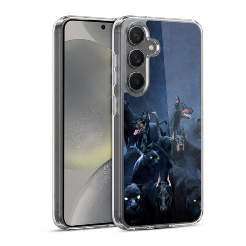 Klaudia Senator Animal Art Doberman Soft Gel Case for Samsung Galaxy S24 5G & MagSafe
