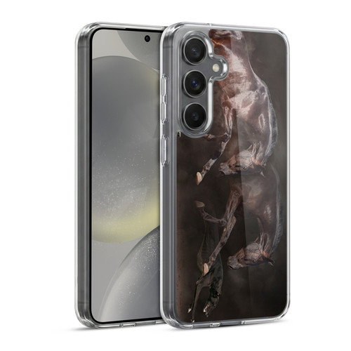 Klaudia Senator Animal Art Greyhound And Horse Soft Gel Case for Samsung Galaxy S24 5G & MagSafe