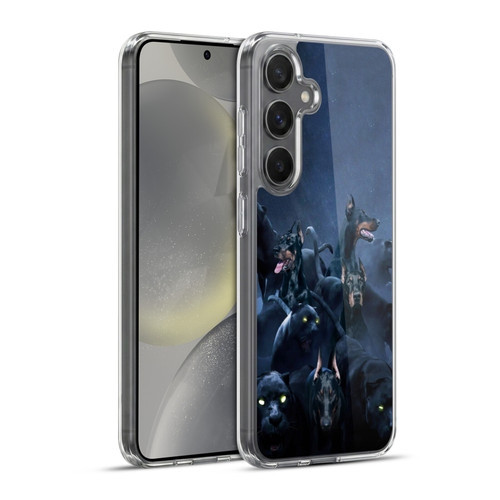 Klaudia Senator Animal Art Doberman Soft Gel Case for Samsung Galaxy S24+ 5G & MagSafe