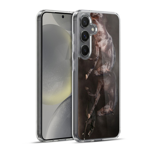 Klaudia Senator Animal Art Greyhound And Horse Soft Gel Case for Samsung Galaxy S24+ 5G & MagSafe