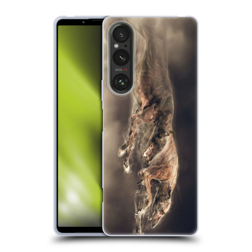 Klaudia Senator Animal Art Greyhound Soft Gel Case for Sony Xperia 1 V 5G