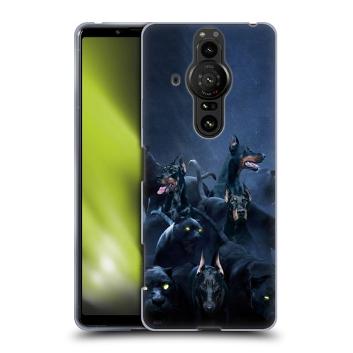 Klaudia Senator Animal Art Doberman Soft Gel Case for Sony Xperia Pro-I