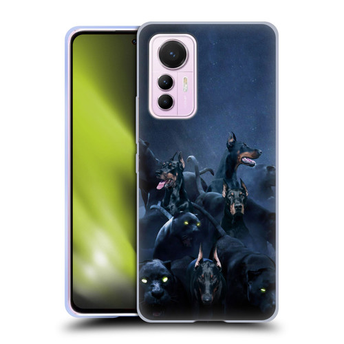 Klaudia Senator Animal Art Doberman Soft Gel Case for Xiaomi 12 Lite